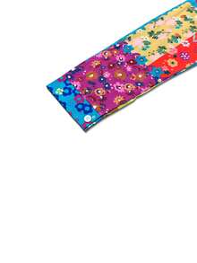 女士休闲/办公衬衫，波西米亚几何印花长袖上衣，春假必备 - 彩色 - 查看 5