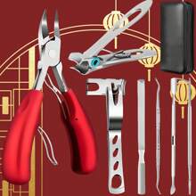 1Set Nail Clipper Set ,Stainless Steel Manicure Set, Nail Care Tools. ﻿
