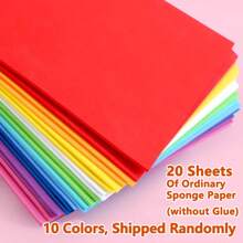 10pcs/Pack Thicker A4 Size Glitter Sponge Paper, Colored EVA Foam Paper For Arts And Crafts, Preschool Decoration - Red Bowknot Decor,Back To School,School Supplies