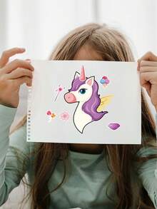 6/12/18/24pcs Create Personalized Unicorn Stickers For Toddlers, Perfect For Party Favors And Fun Activities. - Multicolor - View 5