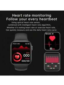 1pc Women's Smart Watch With 1.44-Inch Touch Screen, Silicone Band, Multi-Sport Modes, Camera Control, Social App Notifications, Heart Rate & Sleep Monitoring, Suitable For Casual, Sports, Gifts And More - Pink - View 2