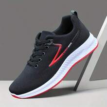 Men's Mesh Breathable Shoes, Non-Slip Wear-Resistant Casual Sneakers, Fashionable Versatile Athletic Shoes, Soft Bottom Lightweight Comfortable Shoes