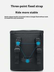 可调节自行车车把包，带手机袋，大容量自行车前拉链储物包，带肩带，适用于山地车和公路车，随机卡通猫咪印花，运动包，适合户外活动、健身、锻炼，大容量旅行包，男女通用，旅行必备，耐用自行车包，自行车配件，自行车车架骑行包 - 淺灰色 - 查看 4