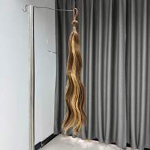 1pc Ombre Wavy Braided Ponytail Wig