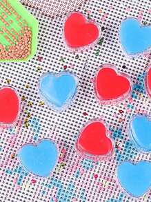 3pcs/Set Heart Diamond Painting Wax With Storage Box - Diamond Painting Accessories Suitable For 5D Diamond Embroidery, Diamond Art Tools Craft Supplies