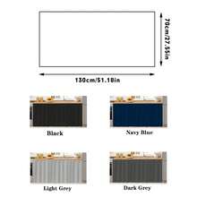 1 pieza Cortinas cortas para cocina, cortina de privacidad para armario a prueba de polvo debajo del fregadero para pequeña habitación de almacenamiento de cocina - Multicolor - Ver 2