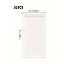 50pcs Touchscreen Waterproof Transparent Thick Isolation Phone Protective Bags, Sealable And Dust-Proof - Clear - View 5