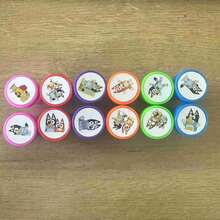 12/24pcs/6pcs Cute Bluey Stamp Stamp Set - Puppy Anime Character Stamp Stickers, Suitable For DIY Handicrafts, Scrapbooks, Diaries - Valentine's Day, May 5th, Carnival, Birthday Prizes Reward Gifts( Random Style) - Multicolor - View 1