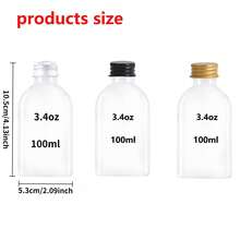 5/10/15/25/35 piezas Botellas plásticas vacías mini de 100ml para dispensar jugos, alimentos y cosméticos, de pequeño tamaño, fáciles de transportar y que no se filtran fácilmente, artículo esencial portátil para viajes, puede contener diferentes bebidas de frutas líquidas, adecuado para picnics, viajes, baño en el hogar, cocina