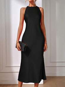 Eur Latin Tailored Dress - 黑色 - 查看 2
