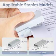 1 pezzo Cucitrice portatile mini Morandini per studenti, impiegati, insegnanti, uso domestico, ufficio, scuola, biblioteca
