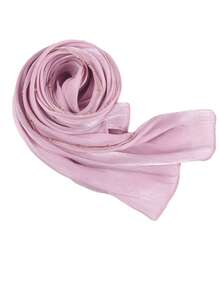 1pc Shiny Sequin Headscarf Shawl With Gold Chain, Glittering Scarf Suitable For Party, Wedding, Holiday And Formal Wear - Multicolor - View 14