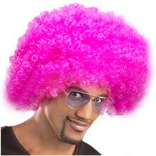 Peluca afro esponjosa y vibrante - Peluca de disfraz de payaso colorido para fiestas, fans y eventos temáticos, gorra de malla elástica, fibra de baja temperatura, adecuada para Halloween, cosplay y reuniones festivas, estilo de cabello rizado, accesorios de peluca cómodos