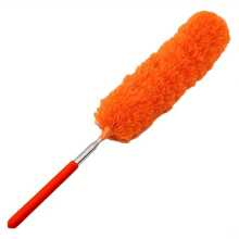 1pc Microfiber Dusting Brush - Non-Feather, Non-Scratch Bendable Head, Stainless Steel Telescopic Handle, Extendable Long Reach - Washable For Ceiling, Fan, Furniture - Ideal For All-Room Cleaning - Perfect Gift For Housewarming & Cleaning Enthusiasts