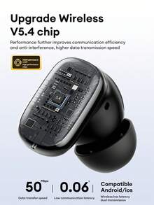 PHILIPS 飞利浦 TAT2569 蓝牙耳机,半入耳式,ANC 防噪音,HIFI 立体声高品质音频,透明模式,高清通话,带麦克风的 AI 降噪,电池寿命长,适用于智能手机、笔记本电脑、运动和游戏 - 彩色 - 查看 7