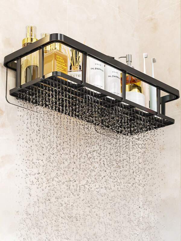Bathroom Over Toilet Organizer - Waterproof Adhesive Wall Shelf For Makeup Storage | No Drill Rustproof Shelving Unit With Adjustable Layers Back To School