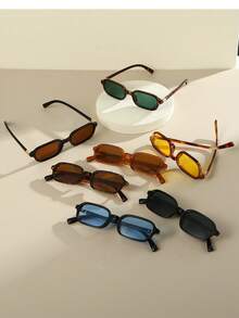 Occhiali ovali di stile boho alla moda per uomo, occhiali retrò alla moda per l'estate, le vacanze al mare e la spiaggia, accessorio di moda per uomo - Multicolore - Visualizzare 1