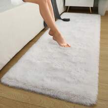 1 pièce, Tapis de zone doux pour chambre à coucher moelleux, tapis moelleux antidérapant à poils longs et doux pour le chevet, tapis de salon tie-dye pour filles enfants bébé adolescent dortoir décoration maison, tapis de chambre à coucher salon nurserie décoration de pièce