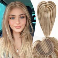 Human Hair Topper For Women 5x5 Lage Silk Base 14 Inch Real Hairfor Women With Thinning Hair Or Hair Loss