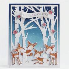 1 Stück Birkenbaumschneidform aus Metall Prägung für DIY Scrapbooking dekorative Bastelprojekte Schneidvorlage