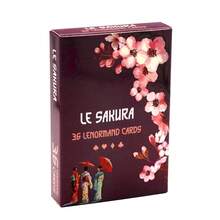 1pc Sakura Lenormand, Japanese Cherry Blossom Renowned&Afternoon Tea Intuition Card, Traditional System Linomantaro Brand, Pocket Size, Party Fortune Telling Game, Divination Cards, Board Game, Card Game, Fortune TellingCards, Interactive Game, Party Game - Sakura Lenormand - View 7