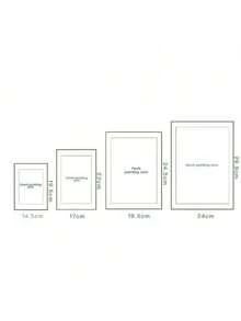 Joivida 5/6/7/8英寸彩色亚克力相框盒DIY海报安装展示架桌面摆件创意图片留言板支架