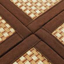 1/3/6pcs Japanese Style Summer Tatami Floor Mat, Anti-Slip Crawling Pad, Thickened Bamboo Mat, Bedroom Living Room Balcony Splicing Mat - Multicolor - View 6
