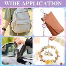 7pcs Beaded Keychain, Best DIY Gift, Zinc Alloy Metal Keyring, Modern Beaded Craft, Great For Friends, Lovers, And Family - Gourd Beaded Buckle - View 4