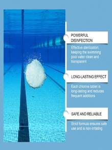80g Pool Cleaning Tablets, Rapid Dissolving Multi-Functional Effervescent Tablets For Water Purification And Odor Removal