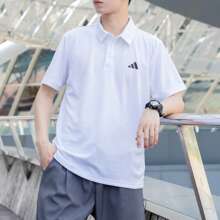 Adidas Camiseta de manga corta para hombre FAB POLO, ropa deportiva para correr, entrenamiento, fitness, cómoda, informal, tenis, POLO HR8729