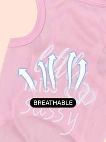 1pc "Little Miss Sassy" Printed Pet Cooling Vest, Anti-Flea, Hair Shedding Reduction, Breathable For Cats And Dogs Indoor/Outdoor Use