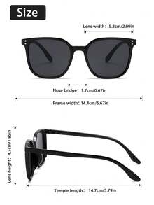 Popular Design Hot Girl Style Perfect Best Friend Style 3-4pcs Square Plastic Full Frame Fashion Eyeglasses Combination,For Women-Vacation Outfits,Street Snap,Musical Festival,Party Fashion Accessories Suitable For All Face Shapes Color Blocking Boho Vacay Vacay Vibes For Summer Beach Vacation,Outdoor,Travel - Multicolor - View 11