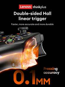 Lenovo 联想 S03 无线蓝牙游戏控制器，电池寿命长，双霍尔触发器，APP 可自定义，RGB 照明，运动感应，多级振动，精确操纵杆，兼容 Switch、PC、手机、Steam - 彩色 - 查看 2