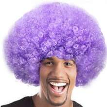 Peluca afro esponjosa y vibrante - Peluca de disfraz de payaso colorido para fiestas, fans y eventos temáticos, gorra de malla elástica, fibra de baja temperatura, adecuada para Halloween, cosplay y reuniones festivas, estilo de cabello rizado, accesorios de peluca cómodos