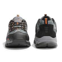 Men's Hiking Shoes Low Top Lightweight Outdoor Trekking Camping Hiking Shoes Climbing Shoes Trail Waterproof - 深灰色 - 查看 3