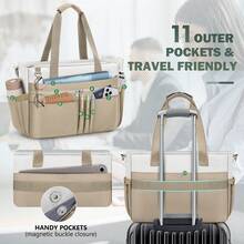 Teacher Tote Bag For Women 15.6 Inch Laptop Briefcase With Clutch Bag, Nurse Bags Professional Work Handbag For Office College Nursing, Large Utility Tote Messenger Shoulder Bag