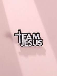 简约合金团队耶稣珐琅别针 - 男女通用日常佩戴胸针，适合休闲和礼品场合，无电镀，非马赛克时尚配饰连衣裙配饰别针，用于衣服包饰背包，适用于学校办公室配饰衬衫夹克珠宝圣诞节万圣节衣服别针有趣可爱的教师礼物 - 彩色 - 查看 6