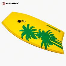 WIN.MAX [درجة احترافية] لوح الركوب على الأمواج قياس 33 بوصة، قاع من HDPE سريع، يتضمن حبل مانع للفقدان، مناسب لتدريب التزحلق على الأمواج، رياضات خارجية، أساسيات التزحلق على الشاطئ، مثالي لملابس السباحة - متعدد الألوان - مشاهدة 5