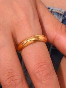 Customizable Wide Band Ring, Fashionable & Versatile, Suitable For Daily Wear By Women/Men, Engagement Ring, Valentine's Day Gift, Personalized Jewelry Gift