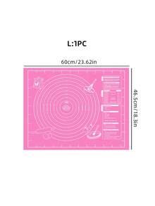 1 块揉面垫 - 不粘、耐用且易于清洁 - 蓝色/红色/粉色/紫色/白色可选，清洁方便，适用于饼干、面团、蛋糕烘焙，是中式糕点的必备烘焙工具，非常适合万圣节、圣诞节、复活节、感恩节