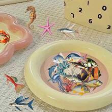 50Pcs Transparent Stickers Sea Animals Stickers Aesthetic Stickers Colored Stickers Fish Stickers Vinyl Stickers Stickers For Water Bottle, Hydroflask, Guitar, Luggage, Phone, Case, Laptop, Skateboard, Gift - Multicolor - View 5