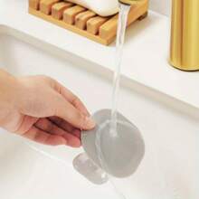 1pc Cat-Shaped Sponge Holder With Wall Mount, Easy Install, Casual Style, Plastic Material, Kitchen And Bathroom Sponge And Brush Organizer, Utility Hooks