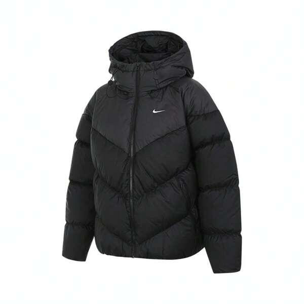 Nike جاكيت نسائية قصيرة القطن مبطنة بالريش 2024 - AS W NSW SF DOWNFL NK WPFR، رمز الموديل HF7871-010