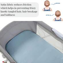 1pc Silk-Like Baby Crib Fitted Sheet, Soft & Breathable Infant Bed Mattress Cover, Smooth Anti-Wrinkle Hair Care, Solid Color - Multicolor - View 9
