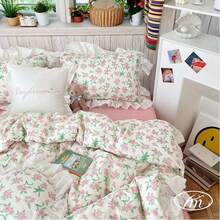 Vclife Modern Luxury Solid Color Duvet Cover Full For Girls Women And Jersey Knit Cotton Duvet Cover Queen Soft Grapefruit Bedding Set Queen , Ultra Soft, 4 Corner Ties With Two Pillowcases, No Comforter - 粉紅桔梗 - 查看 5