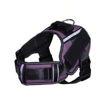 KOMMILIFE Einstellbares Nylon Hundegeschirr, personalisiert, reflektierend, atmungsaktiv, Hundegeschirr-Weste für kleine, mittlere und große Hunde, Hundegeschirr mit Namensschild