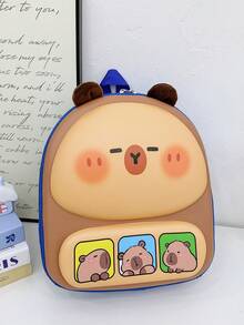 Eggshell Capybara Small Backpack, Lightweight And Cute School Bag For Girls And Boys - A - View 15