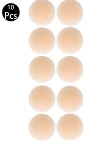 5 pares de cubrepezones, pasties reutilizables para mujeres, pasties de silicona ultra delgados y adhesivos para el pecho