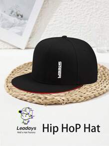1pc Streetwear Flat Brim Hat, Versatile Casual American Style Flat Brim Baseball Cap For Men, Y2K, Suitable For Outdoor, Spring/Summer, Easter Gift