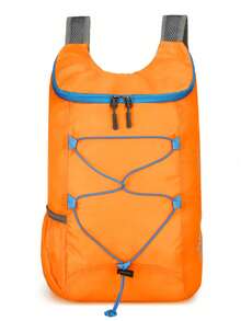 Backpack Outdoor Bicycle Riding Bag Folding Lightweight Hiking And Mountaineering Travel Backpack - Multicolor - View 4